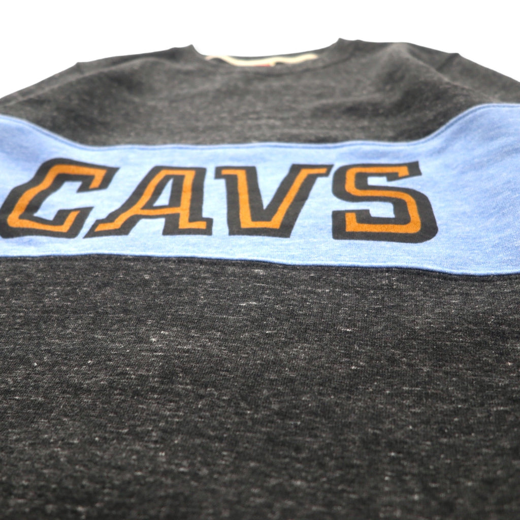 Homage Made in USA Printed Sweatshirt M Gray Polyester Cotton Brushed Back CAVS