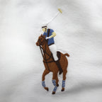 Ralph Lauren ビッグポニー 刺繍 オックスフォード ボタンダウン シャツ M ホワイト コットン ロゴ