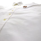 Ralph Lauren ビッグポニー 刺繍 オックスフォード ボタンダウン シャツ M ホワイト コットン ロゴ