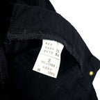 MARITHE FRANCOIS GIRBAUD Double knee black jeans Denim pants S Black Cotton Zipper fly Made in Japan