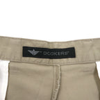 DOCKERS (Levi's) Duck Canvas Tuck Shorts, Size L, Beige, Cotton