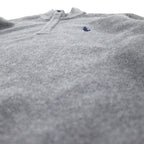 POLO GOLF RALPH LAUREN 90s Half Snap Fleece Jacket XL Gray Polyester Drawcord