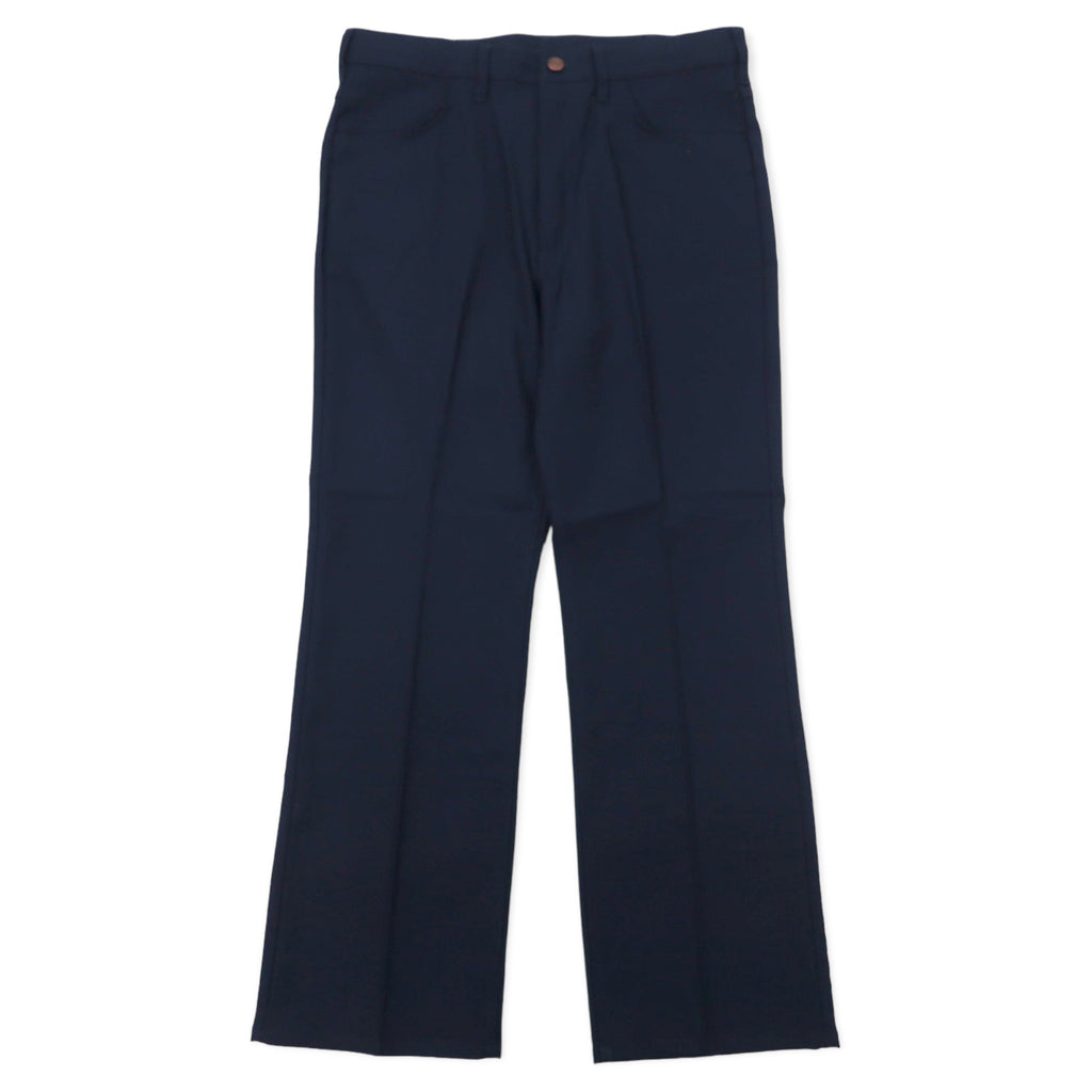日本然リトテ-古着オンライン-Wrangler ランチャー ドレス スラックスパンツ L ネイビー ポリエステル センタープレス WRANCHER DRESS WI1141-04L 未使用品-Wrangler Rancher Dress Slacks Pants L Navy Polyester Center Press WRANCHER DRESS WI1141-04L Unused