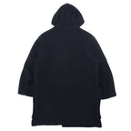 Gloverall Made in England Melton Duffle Coat Medium Black Wool Toggle Button