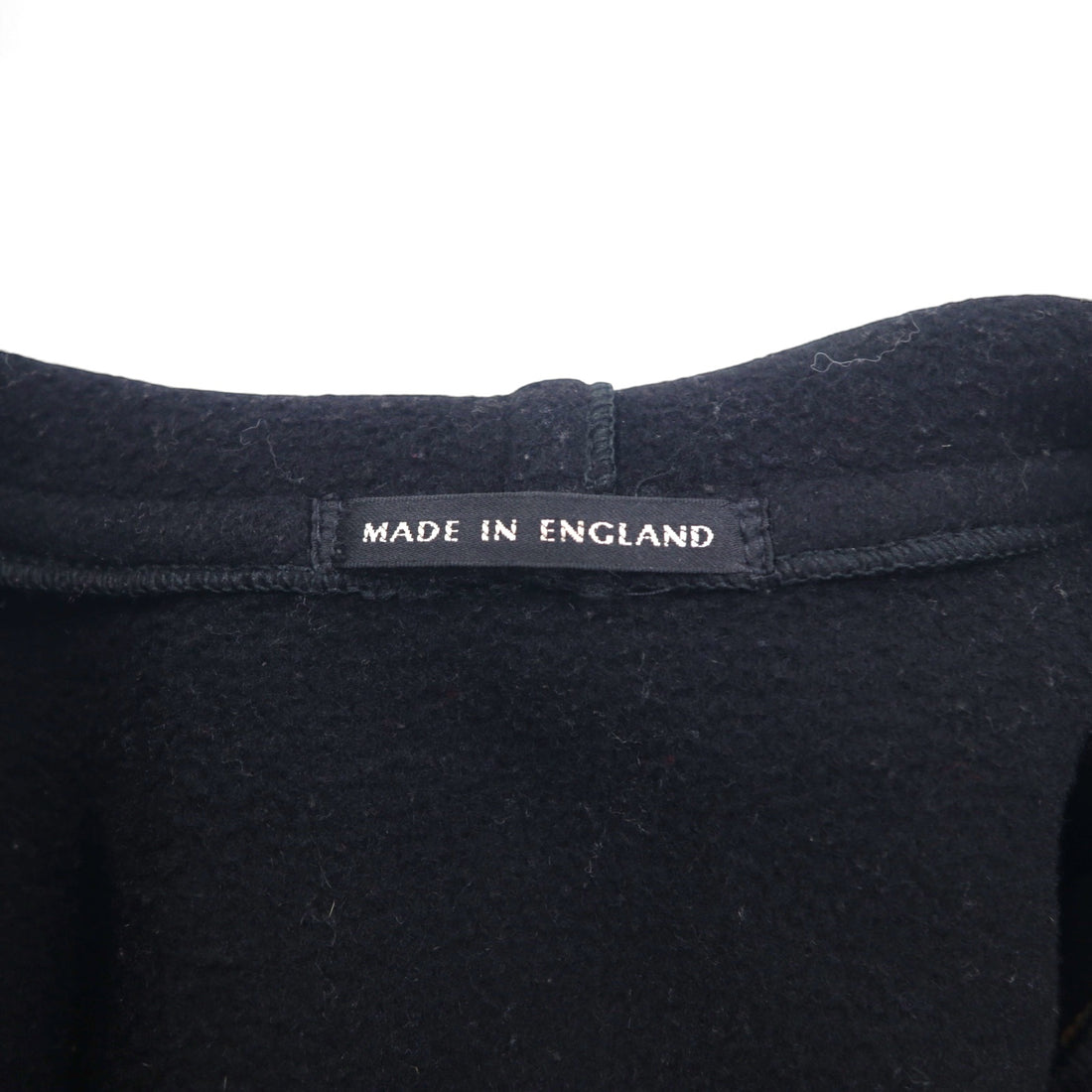 Gloverall Made in England Melton Duffle Coat Medium Black Wool Toggle Button