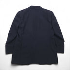 BURBERRY Cashmere Blend 3B Tailored Jacket Blazer, Navy Blue, Size S, Wool, Gold Buttons, Made in Japan