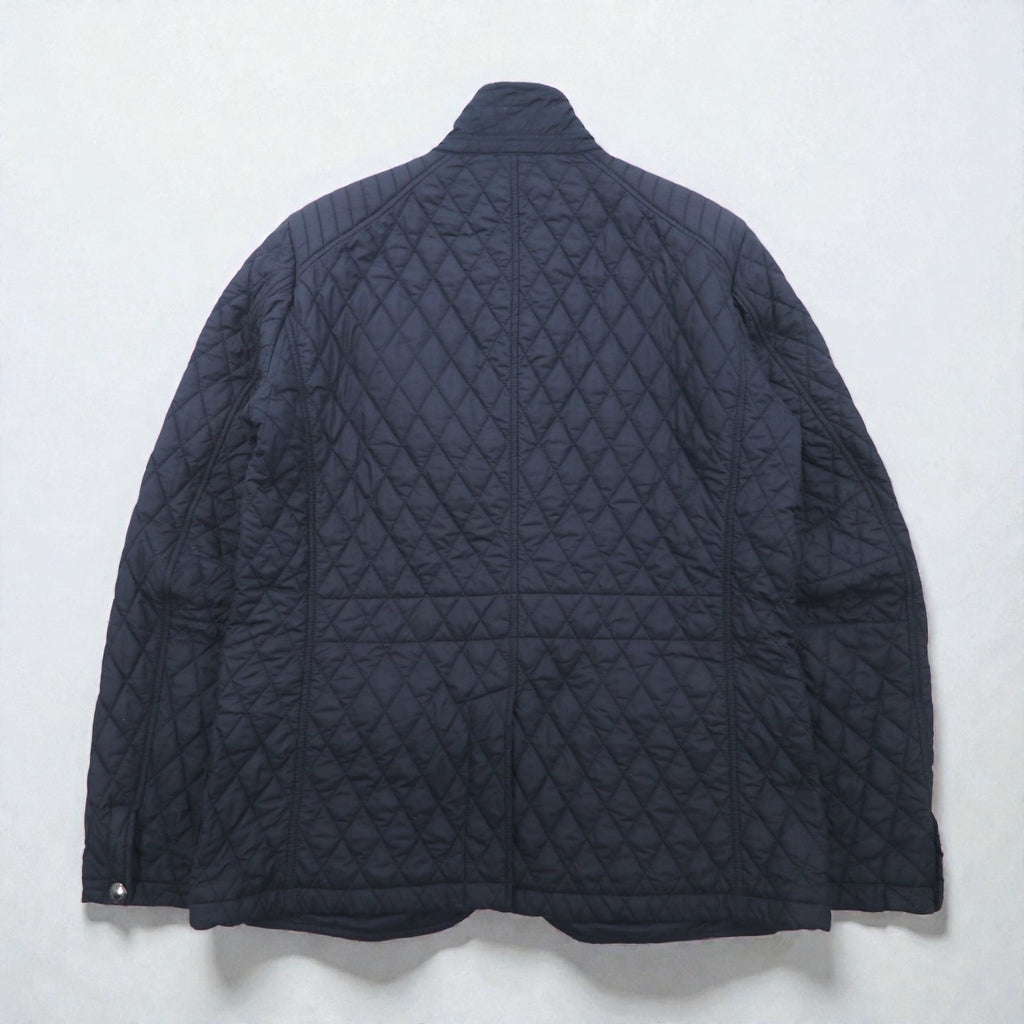 BELSTAFF キルティングジャケット Petersham Blazer LIMITED EDITION XXL 4ポケット 裏地チェック 中綿 チンストラップ 71050158 ルーマニア製
