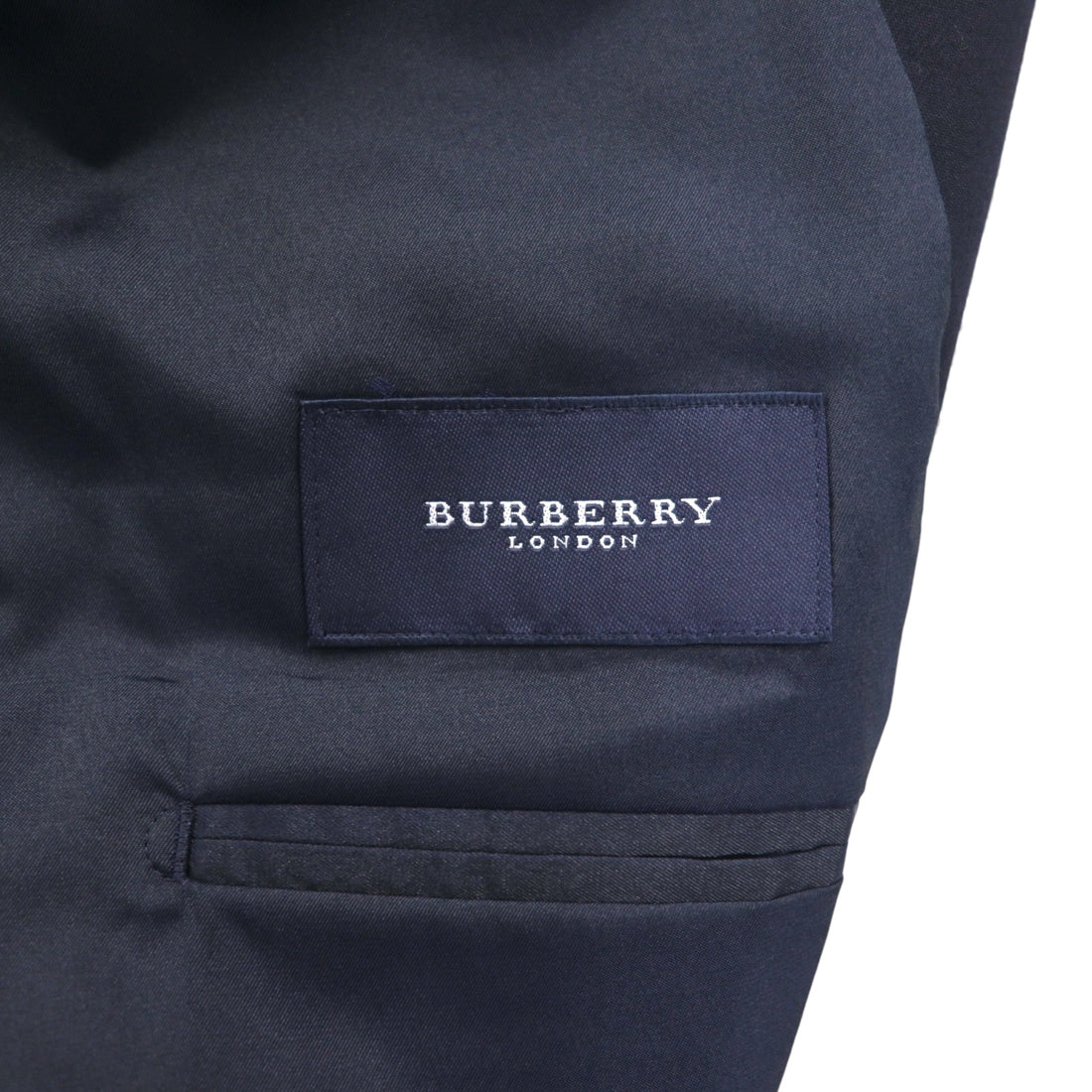BURBERRY Cashmere Blend 3B Tailored Jacket Blazer, Navy Blue, Size S, Wool, Gold Buttons, Made in Japan