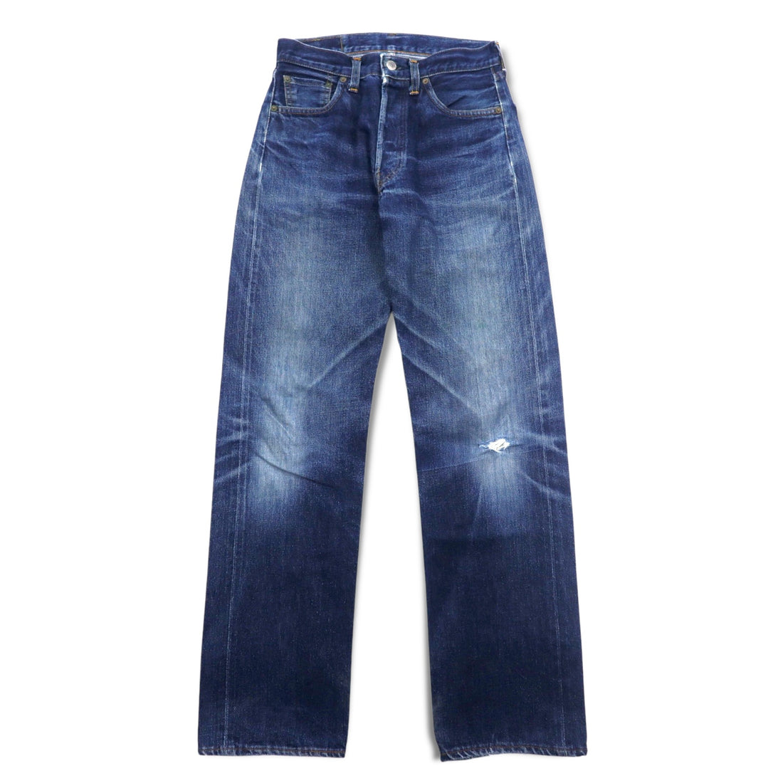 Levi's 90年代 USA製 バレンシア工場 501XX ビッグE セルビッヂ デニムパンツ S インディゴ ブルー ボタン裏555