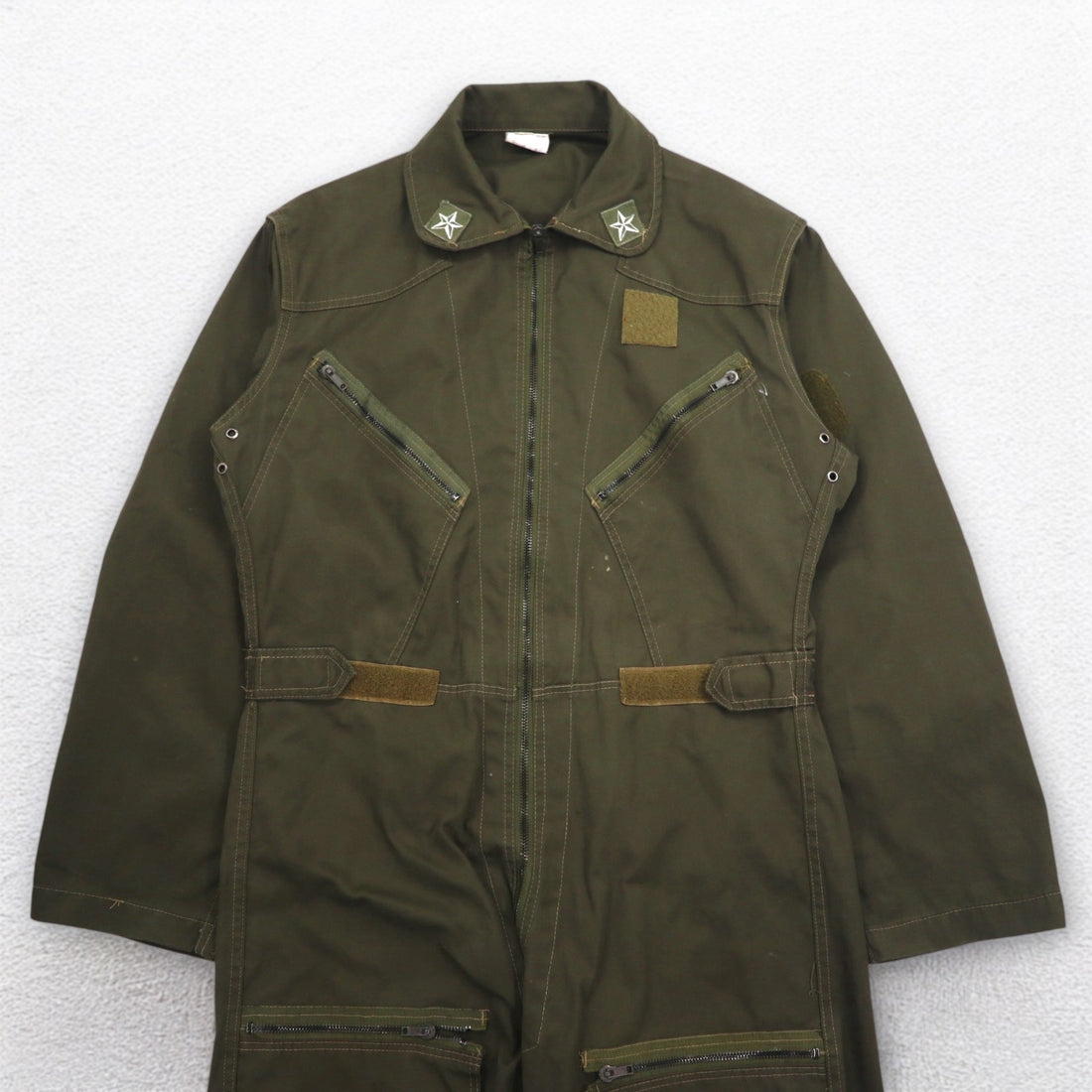 Italian Military MILITARE Flight Jumpsuit Overalls All-in-one M Khaki Cotton Military