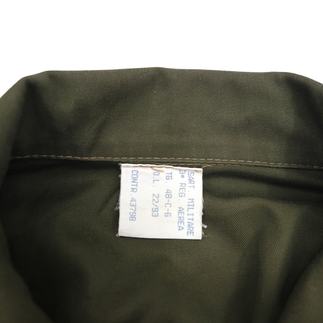 Italian Military MILITARE Flight Jumpsuit Overalls All-in-one M Khaki Cotton Military