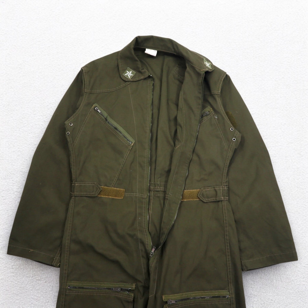 Italian Military MILITARE Flight Jumpsuit Overalls All-in-one M Khaki Cotton Military