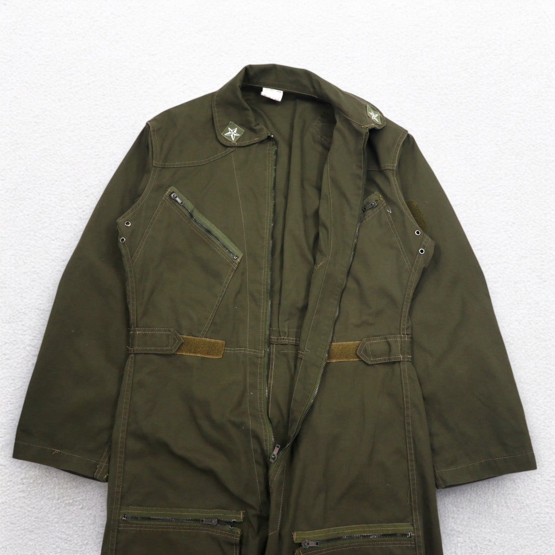 Italian Military MILITARE Flight Jumpsuit Overalls All-in-one M Khaki Cotton Military