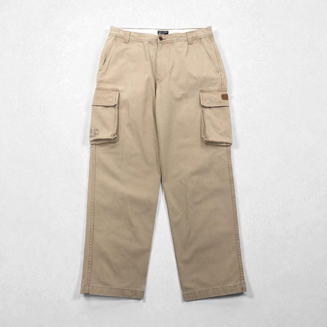 POLO JEANS CO. RALPH LAUREN 90年代 ワイド カーゴ チノパンツ L ベージュ ワーク