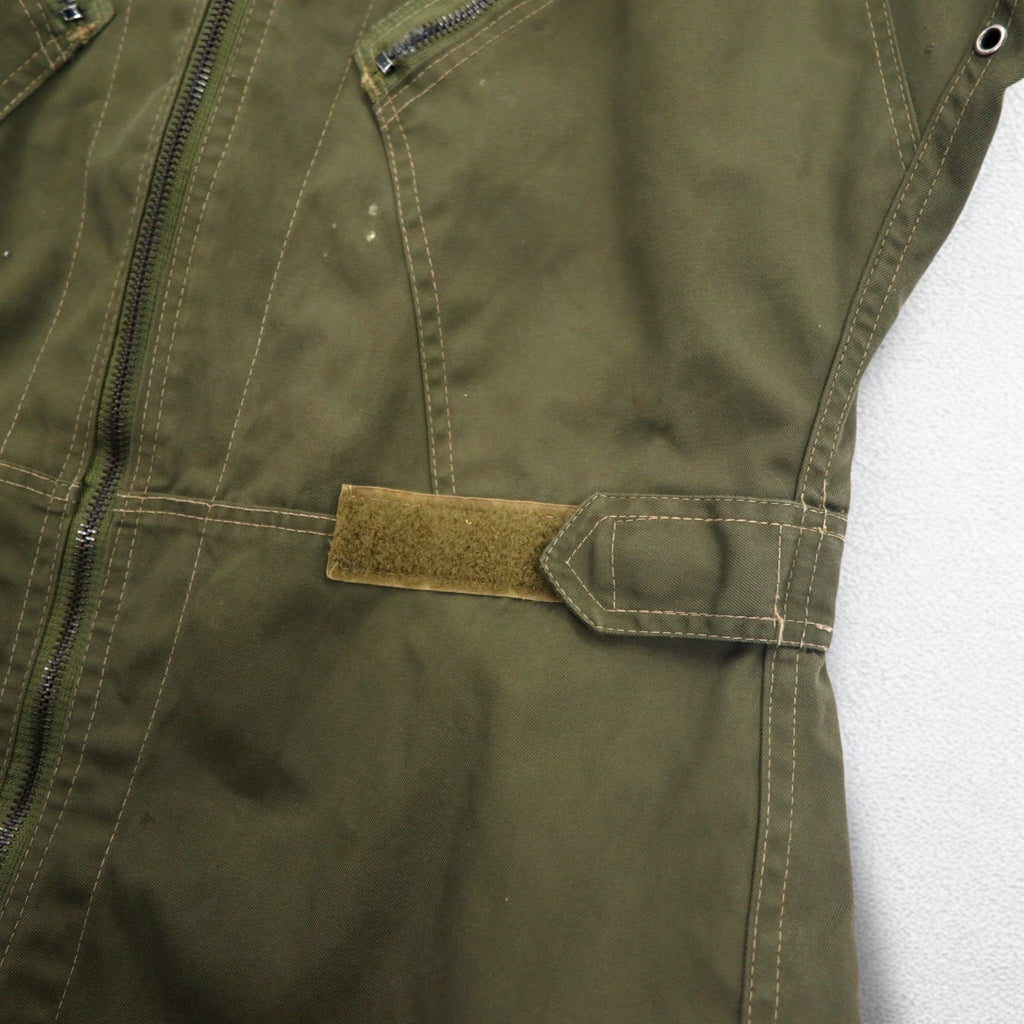 Italian Military MILITARE Flight Jumpsuit Overalls All-in-one M Khaki Cotton Military