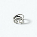 Vintage Silver Open Ring ウェーブデザイン オープン リング 指輪 シルバー 925