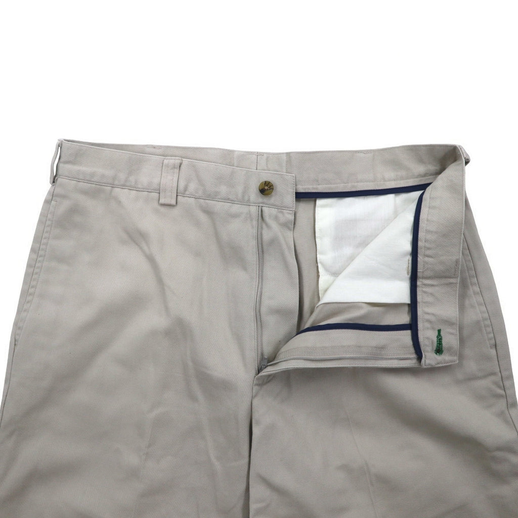 TOMMY HILFIGER 90s Wide Chino Pants L Beige Cotton