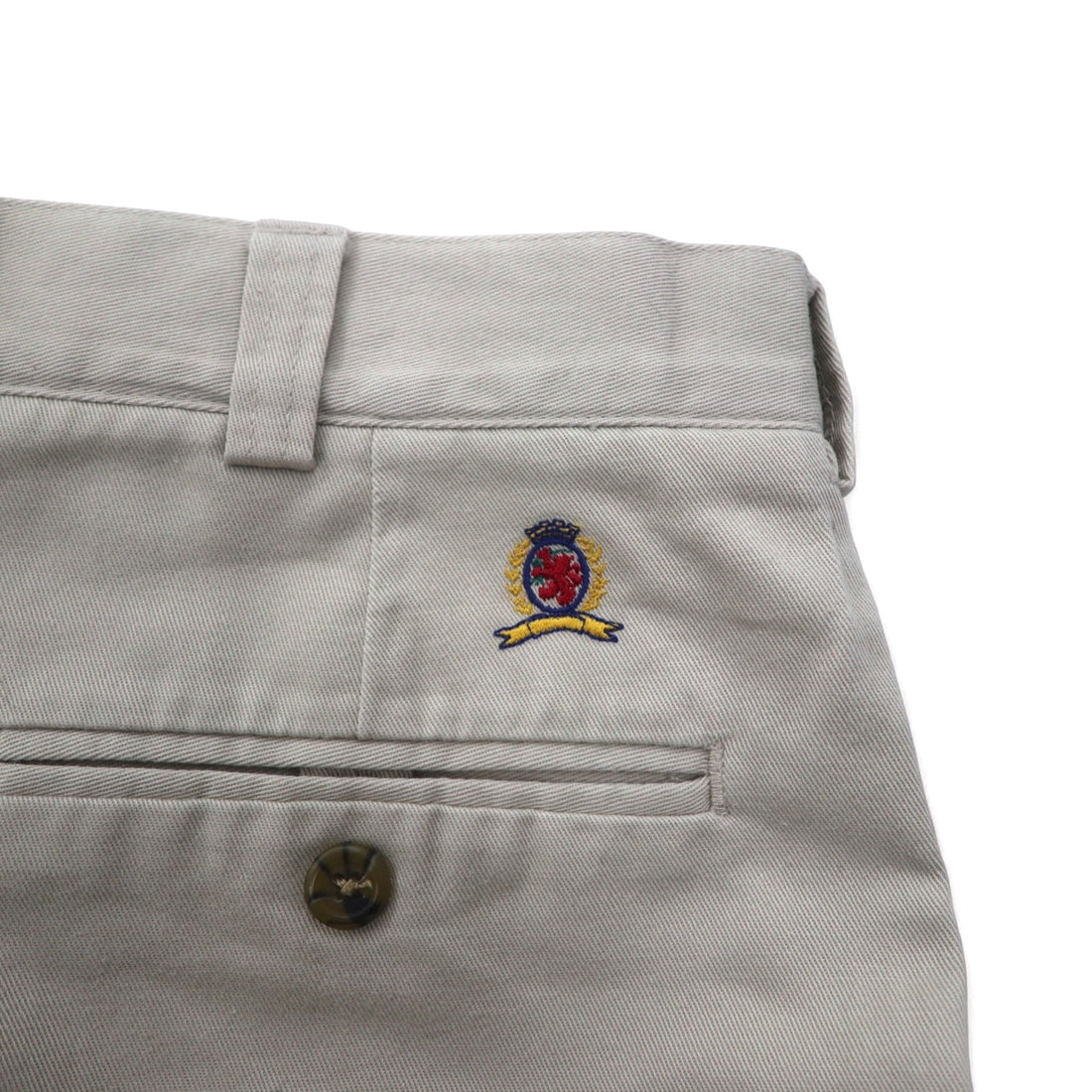 TOMMY HILFIGER 90s Wide Chino Pants L Beige Cotton