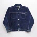 SEAN JOHN 00s Denim Jacket, G-Jean, M, Indigo, Blue, One Point Logo, Embroidered