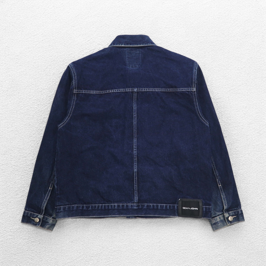 SEAN JOHN 00s Denim Jacket, G-Jean, M, Indigo, Blue, One Point Logo, Embroidered