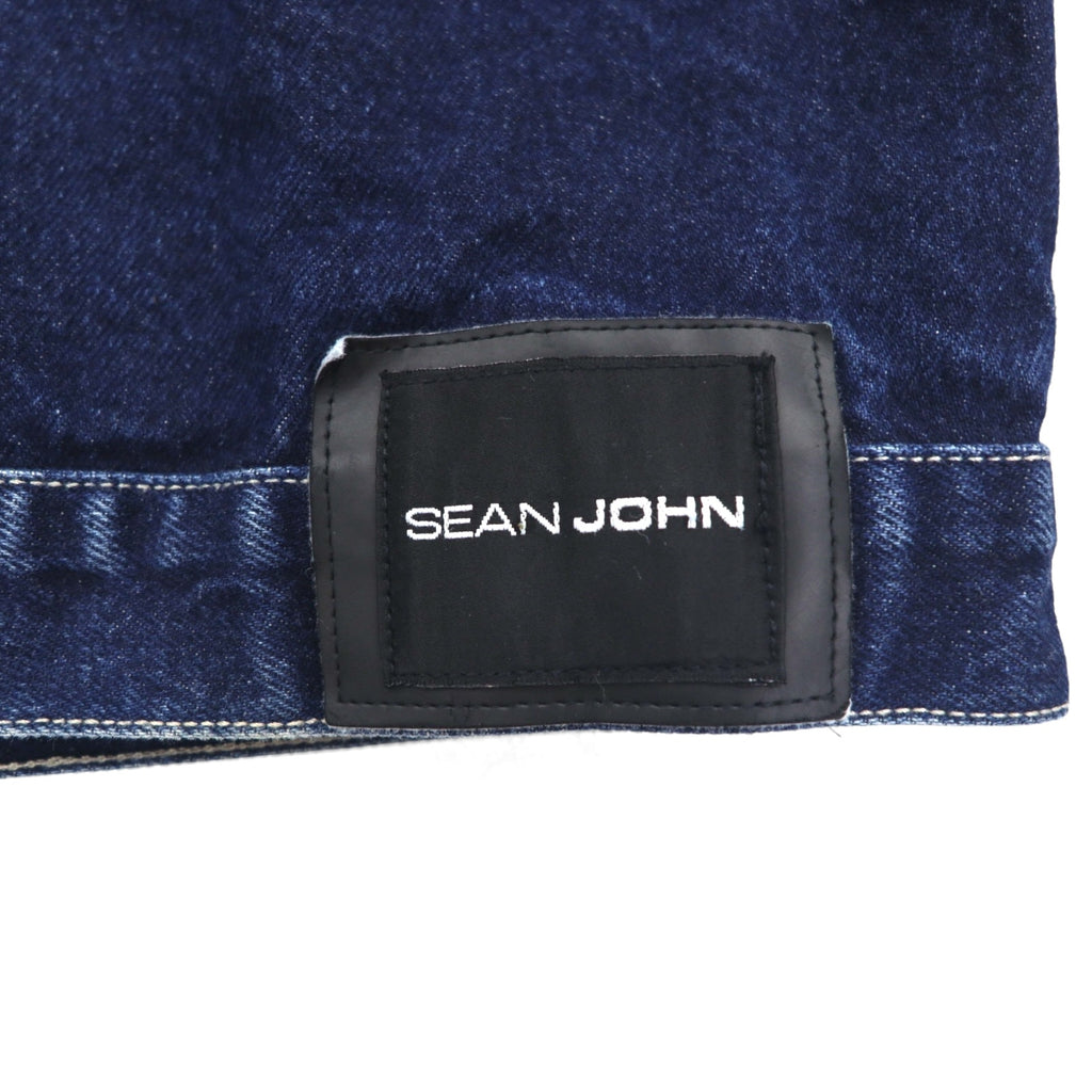 SEAN JOHN 00s Denim Jacket, G-Jean, M, Indigo, Blue, One Point Logo, Embroidered