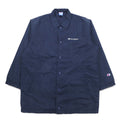 Champion 90s Long Coach Jacket M Navy Script Logo Back Print