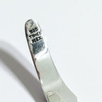 Vintage 925 Silver Cuff Bracelet Made In Mexico メキシカンジュエリー V字 ウェーブ バングル シルバー