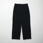 Nautica 90s Super 100s 2-pleat Wide Leg Slacks, Size L, Black Wool