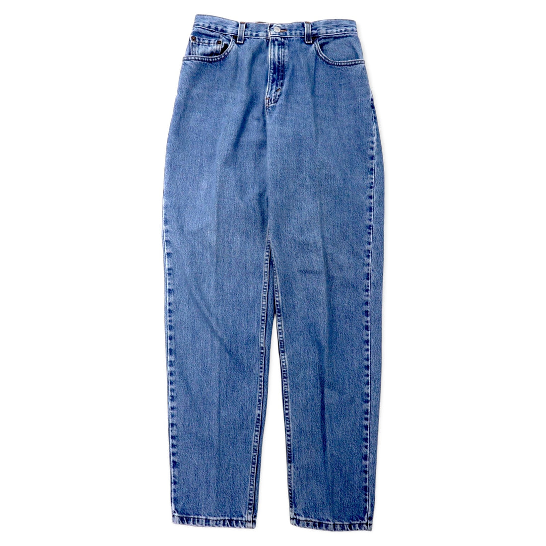 日本然リトテ-古着オンライン-Levi's USA製 90年代 550 リラックスフィット テーパード デニムパンツ 10 ブルー アイスウォッシュ コットン ボタン裏512-Levi's USA MADE 90s 550 Relax Fit Tapered Denim Pants 10 Blue Ice Wash Cotton Button Back 512
