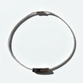 GUCCI Vintage Ball Chain Choker Necklace Silver 925 Logo Plate Made in Italy