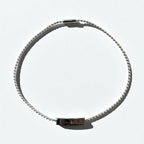 GUCCI Vintage Ball Chain Choker Necklace Silver 925 Logo Plate Made in Italy