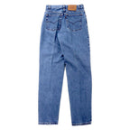 Levi's USA Made 90's 550 Relaxed Fit Tapered Denim Pants 10 Blue Ice Wash Cotton Button Back 512