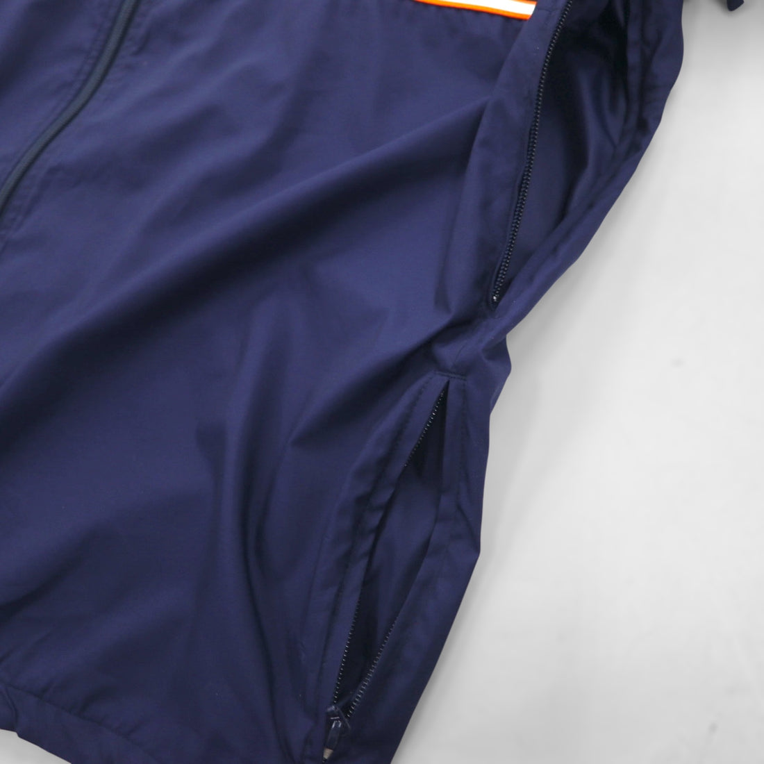 RLX Ralph Lauren Stand Collar Track Jacket 2XL Navy Drawcord Side Zip Pocket