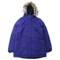 日本然リトテ-古着オンライン-Eddie Bauer ウェザーエッジ ダウンパーカー ダウンコート L ネイビー ポリエステル ファー着脱式 WEATHER EDGE-Eddie Bauer Weather Edge Puffer Hoodie Down COAT L Navy Polyester Fur Detachable Weather Edge