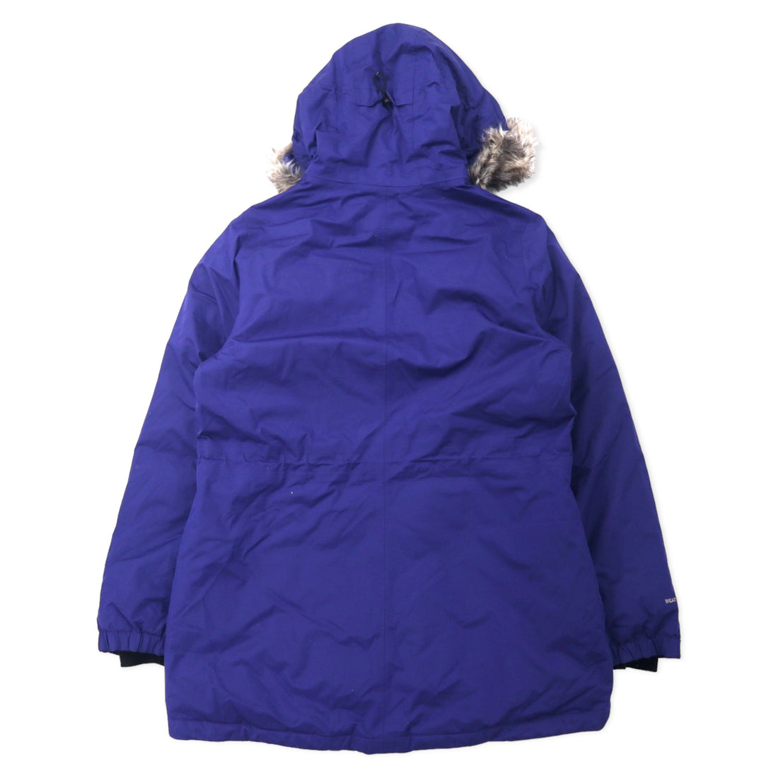 Eddie Bauer Weather Edge Down Parka Down Coat L Navy Polyester Fur Detachable WEATHER EDGE