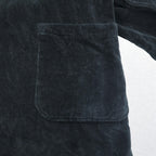 POLO RALPH LAUREN pile robe coat gown L/XL black cotton with belt