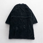 POLO RALPH LAUREN pile robe coat gown L/XL black cotton with belt