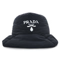 PRADA Padded Re-Nylon Bucket Hat, Quilted, Logo Print, 22AW, 2HC252