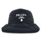 PRADA Padded Re-Nylon Bucket Hat, Quilted, Logo Print, 22AW, 2HC252