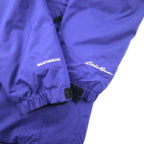 Eddie Bauer Weather Edge Down Parka Down Coat L Navy Polyester Fur Detachable WEATHER EDGE