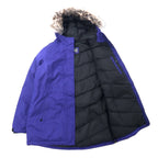 Eddie Bauer Weather Edge Down Parka Down Coat L Navy Polyester Fur Detachable WEATHER EDGE