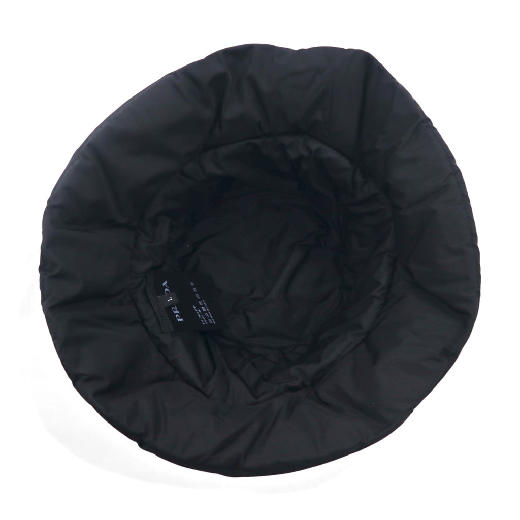PRADA Padded Re-Nylon Bucket Hat, Quilted, Logo Print, 22AW, 2HC252
