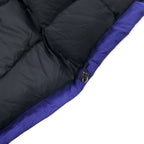 Eddie Bauer Weather Edge Down Parka Down Coat L Navy Polyester Fur Detachable WEATHER EDGE