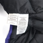 Eddie Bauer Weather Edge Down Parka Down Coat L Navy Polyester Fur Detachable WEATHER EDGE