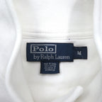 Polo Ralph Lauren 90s Stand Collar Zip Up Jacket, Medium, White Cotton