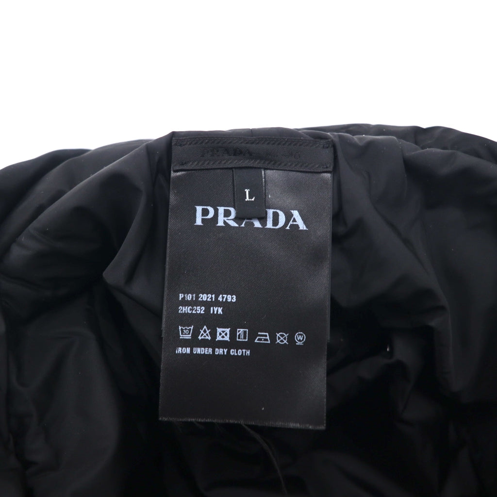 PRADA Padded Re-Nylon Bucket Hat, Quilted, Logo Print, 22AW, 2HC252