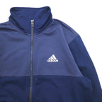 adidas トラックジャケット ジャージ セットアップ M ネイビー ポリエステル BQ8365