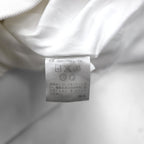 Polo Ralph Lauren 90s Stand Collar Zip Up Jacket, Medium, White Cotton