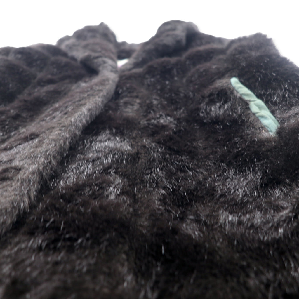 Monterey USA 90's Faux Fur Jacket Fur Coat 10 Black Acrylic