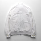 Polo Ralph Lauren 90s Stand Collar Zip Up Jacket, Medium, White Cotton
